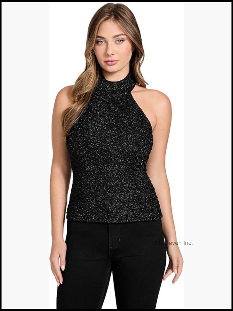 Sleeveless Chevron Sweater Vest With Button Closure
